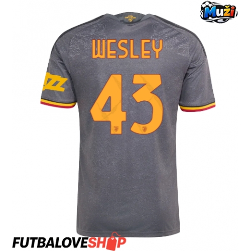 Dres AS Roma Wesley Franca #43 Tretina 2026-27 Krátky Rukáv